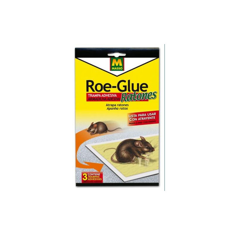 TRAMPA ADHESIVA RATONES ROE GLUE (3) 231185 TRAMPA ADHESIVA RATONES ROE GLUE (3) 231185
