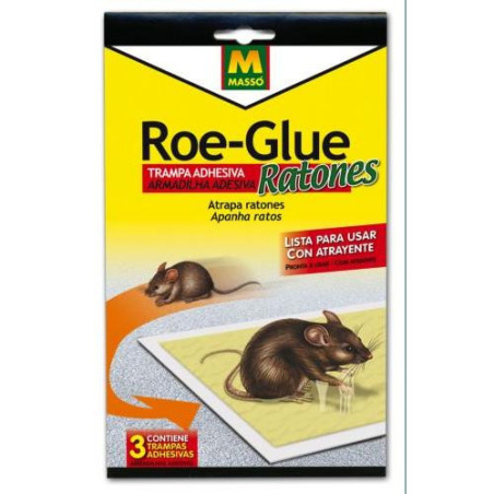 TRAMPA ADHESIVA RATONES ROE GLUE (3) 231185 TRAMPA ADHESIVA RATONES ROE GLUE (3) 231185