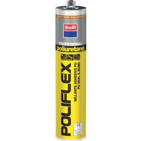 MASILLA POLIURETANO POLIFLEX MARRON 300 ML. 50043