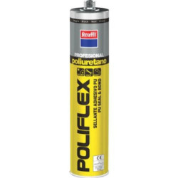 MASILLA POLIURETANO POLIFLEX NEGRO 300 ML. 50033
