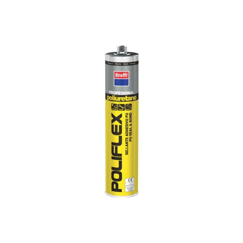MASILLA POLIURETANO POLIFLEX NEGRO 300 ML. 50033 MASILLA POLIURETANO POLIFLEX NEGRO 300 ML. 50033
