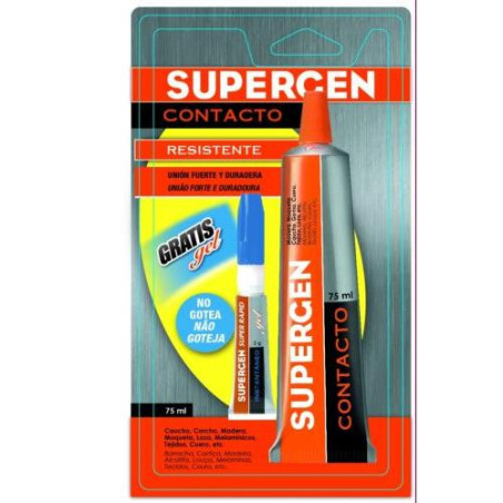 SUPERGEN RESISTENTE CONTACTO 75 ML. + CIANO GEL