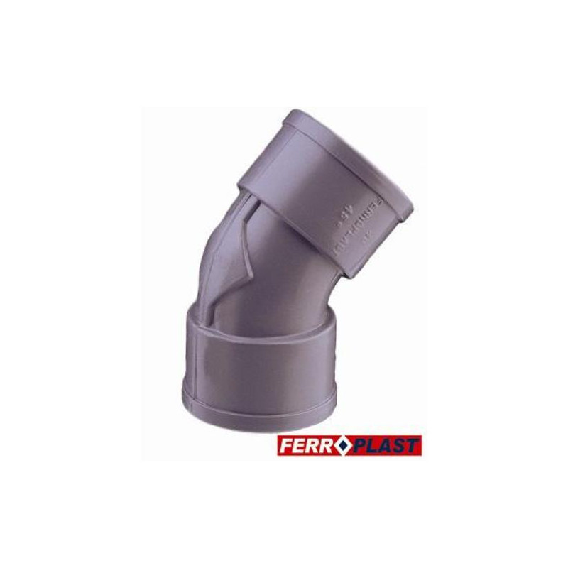 CODO PVC GRIS HM.-HM. 45 32 MM. 205272