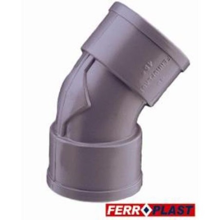 CODO PVC GRIS HM.-HM. 45 40 MM. 205273