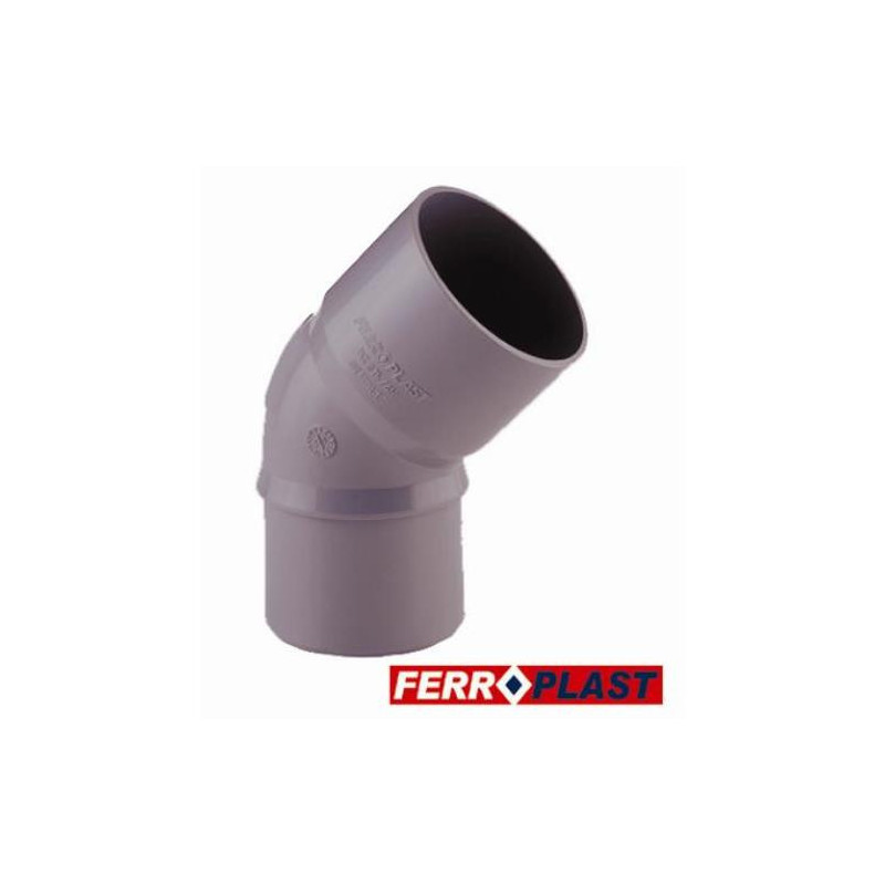CODO PVC GRIS MCH.-HM. 45 110 MM. 205299