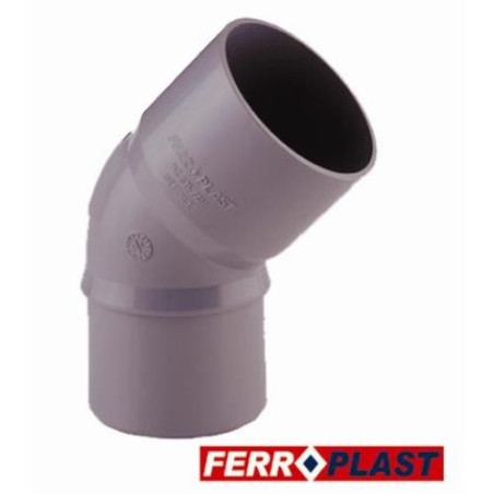 CODO PVC GRIS MCH.-HM. 45 110 MM. 205299