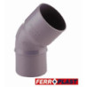 CODO PVC GRIS MCH.-HM. 45 110 MM. 205299
