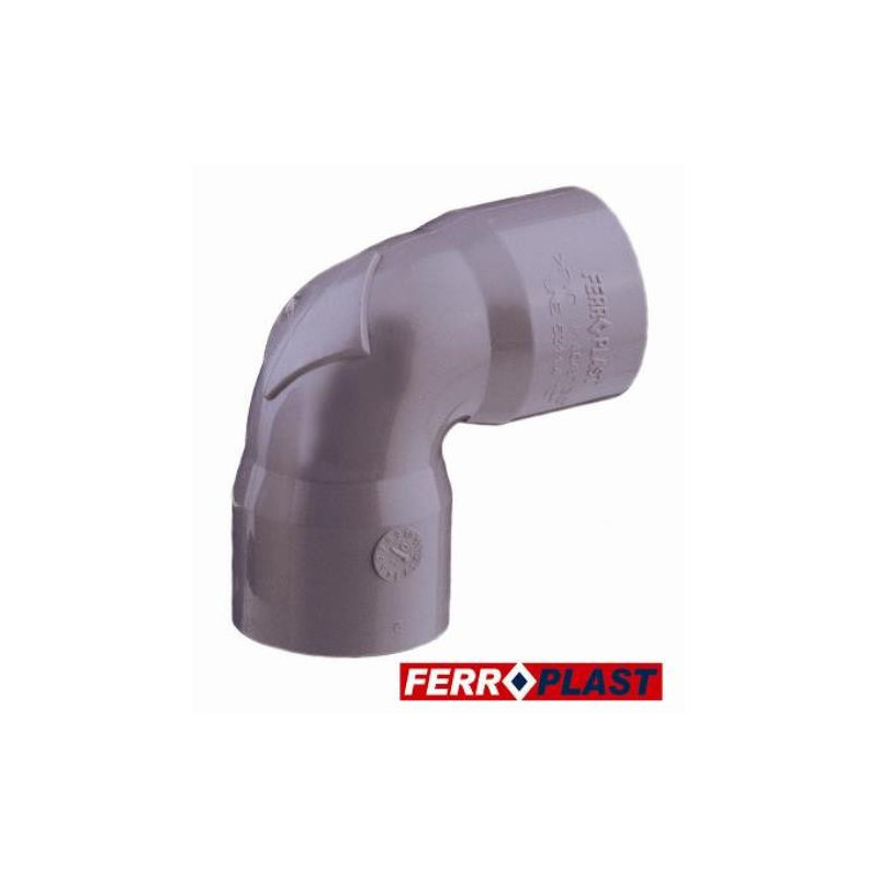 CODO PVC GRIS HM.-HM. 87 40 MM. 205283