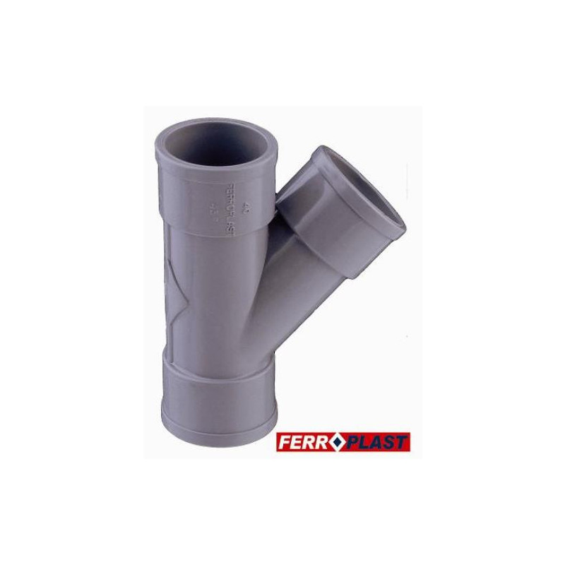 INJERTO PVC GRIS HM.-HM. 45 32 MM. 205333
