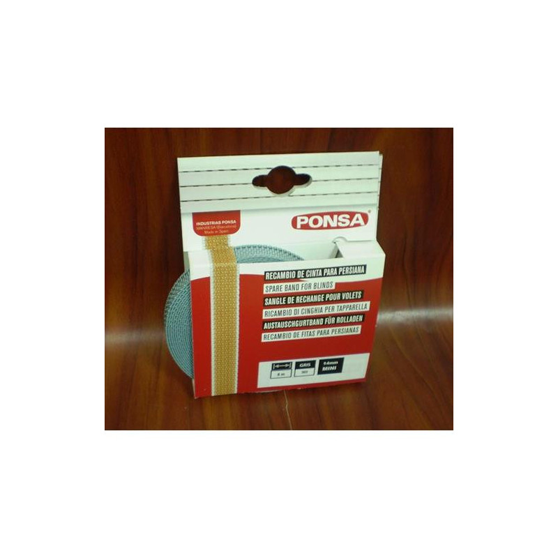 CINTA PERSIANA MINI GRIS (BL.-6 M. )