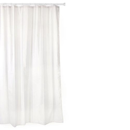 CORTINA BAÑO POLIESTER 220X200 BLANCO ANILLAS