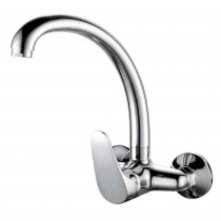 GRIFO FREGADERO ALTO MURAL 15CM MONOM MURAL CROMO
