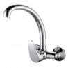GRIFO FREGADERO ALTO MURAL 15CM MONOM MURAL CROMO