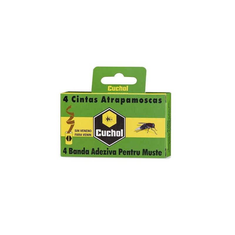 CINTAS ATRAPAMOSCAS CUCHOL 4UDS 37001 CINTAS ATRAPAMOSCAS CUCHOL 4UDS 37001