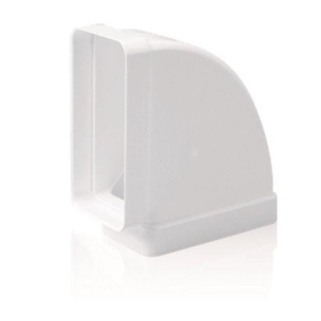 CODO RECT.HORIZ. TUBO EXTRACCION PVC 90 110X55MM.