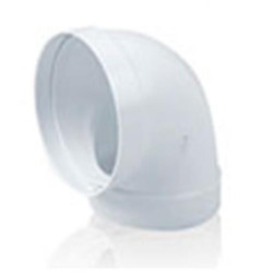 CODO REDONDO TUBO EXTRACCION PVC 90 Ø100MM.