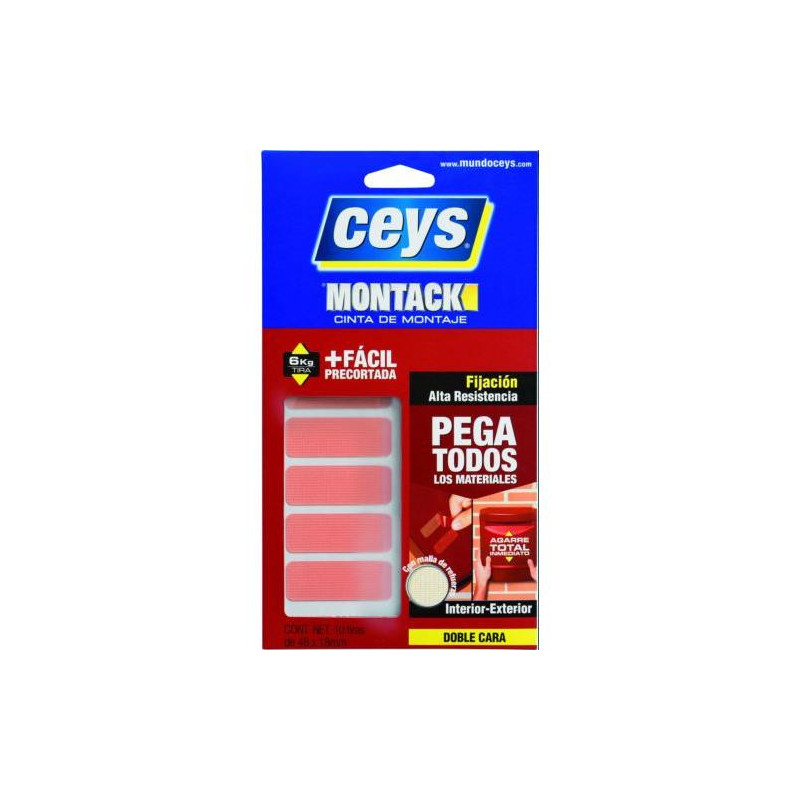 CINTA ADH.DOBLE CARA MONTACK XPRESS PRECORTADA CINTA ADH.DOBLE CARA MONTACK XPRESS PRECORTADA