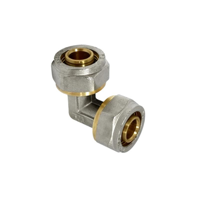 ENLACE COMPRESION CODO MULTICAPA DN20