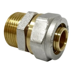 ENLACE RECTO ROSCA MACHO MULTICAPA DN25X1