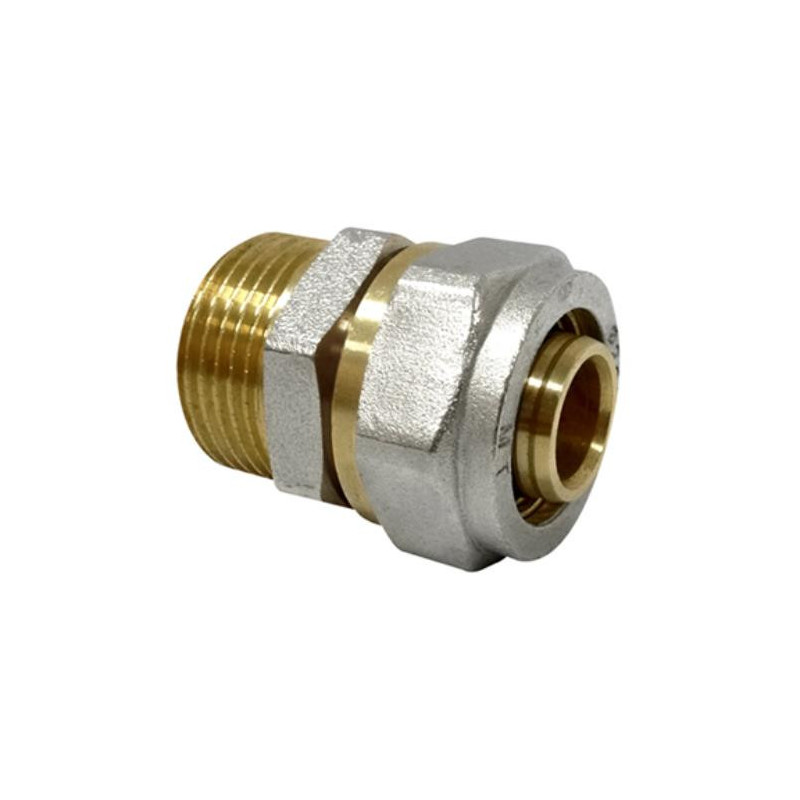 ENLACE RECTO ROSCA MACHO MULTICAPA DN25X1