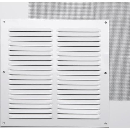 REJILLA S/B 0,8 C/MOSQ. LACADO BLANCO 20X20 002752