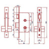 CERRADURA EMBUTIR 5801/40 HL LINCE