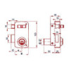CERRADURA SOBREPONER 5056A/60 HE DCHA. LINCE