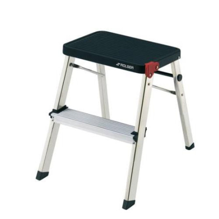 TABURETE M/2 NEGRO 2 PELDAÑOS MD2001