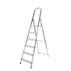 ESCALERA ALUMINIO UNICA 6 PELDAÑOS