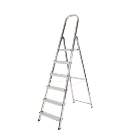 ESCALERA ALUMINIO UNICA 6 PELDAÑOS