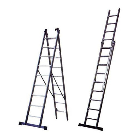 ESCALERA AL. INDUSTRIAL 2 TRAMOS DE 9 PELDAÑOS