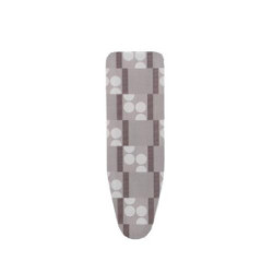 FUNDA PLANCHA MULETON LOGOS GRIS 130X48 FUR003