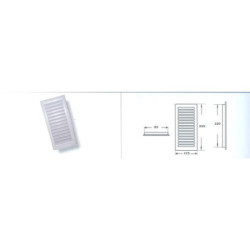 REJILLA EMPOTRAR BLANCA 24X12 R168