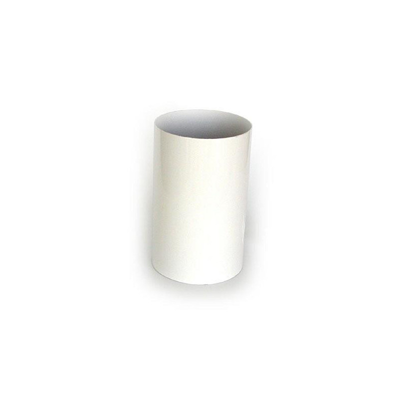 TUBO LISO 50 CM. 125 MM. ALUMINIO BLANCO
