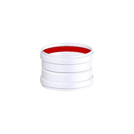 MANGUITO UNION 125 MM. ALUMINIO BLANCO