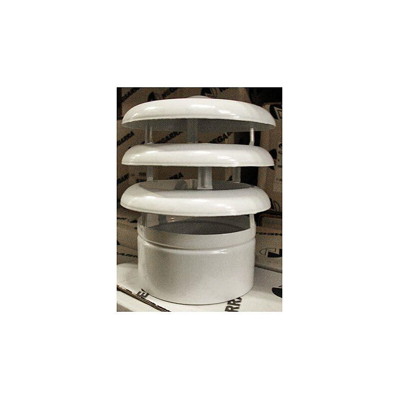 DEFLECTOR 3 AROS 125 MM. ALUMINIO BLANCO