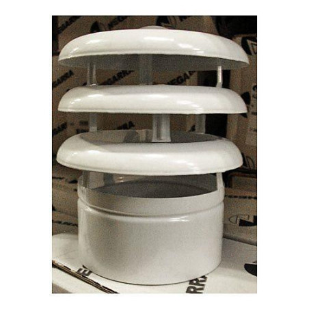 DEFLECTOR 3 AROS 125 MM. ALUMINIO BLANCO