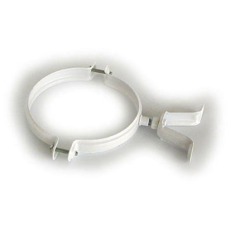 ABRAZADERA REGULABLE 125 MM. ALUMINIO BLANCO