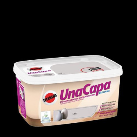 PINTURA TITAN 1 CAPA GRIS 4L. 5699290