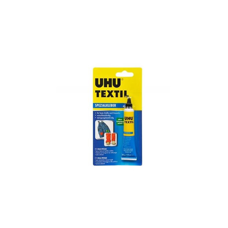 PEGAMENTO UHU TEXTIL TUBO 20 GR. 63172 PEGAMENTO UHU TEXTIL TUBO 20 GR. 63172