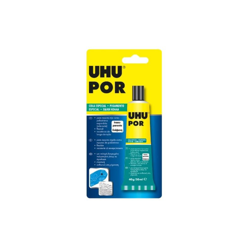 ADHESIVO UHU POLIESTIRENO TUBO 40 GR. 63214 ADHESIVO UHU POLIESTIRENO TUBO 40 GR. 63214