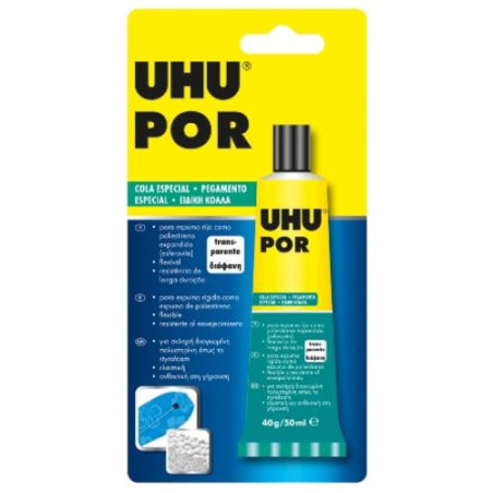 ADHESIVO UHU POLIESTIRENO TUBO 40 GR. 63214 ADHESIVO UHU POLIESTIRENO TUBO 40 GR. 63214