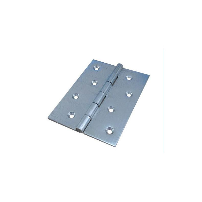 BISAGRA DOBLE HOJA GALVAN. SIN REMATE 80X50 MM. BISAGRA DOBLE HOJA GALVAN. SIN REMATE 80X50 MM.