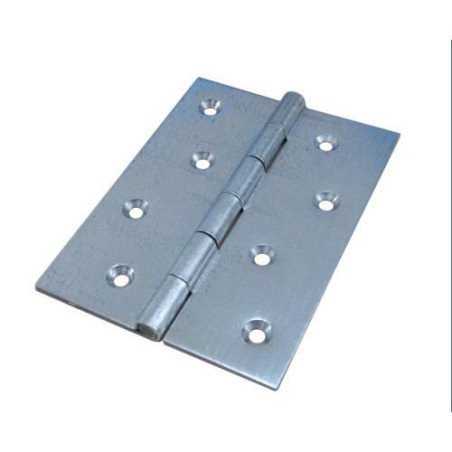 BISAGRA DOBLE HOJA GALVAN. SIN REMATE 80X50 MM. BISAGRA DOBLE HOJA GALVAN. SIN REMATE 80X50 MM.