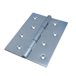 BISAGRA DOBLE HOJA GALVAN. SIN REMATE 90X60 MM.