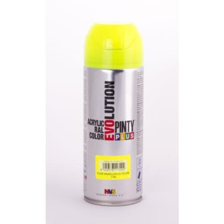 PINTURA SPRAY PINTY PLUS AMARILLO FLUOR.F146 520ML PINTURA SPRAY PINTY PLUS AMARILLO FLUOR.F146 520ML