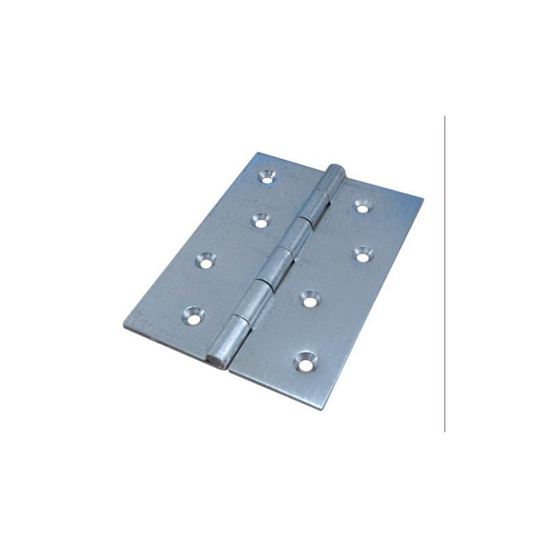 BISAGRA DOBLE HOJA GALVAN. SIN REMATE 100X70 MM. BISAGRA DOBLE HOJA GALVAN. SIN REMATE 100X70 MM.