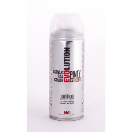 PINTURA SPRAY PINTY PLUS BARNIZ BRILLANTE 520ML. PINTURA SPRAY PINTY PLUS BARNIZ BRILLANTE 520ML.