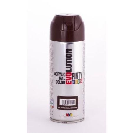 PINTURA SPRAY PINTY PLUS MARRON RAL 8017 520ML.
