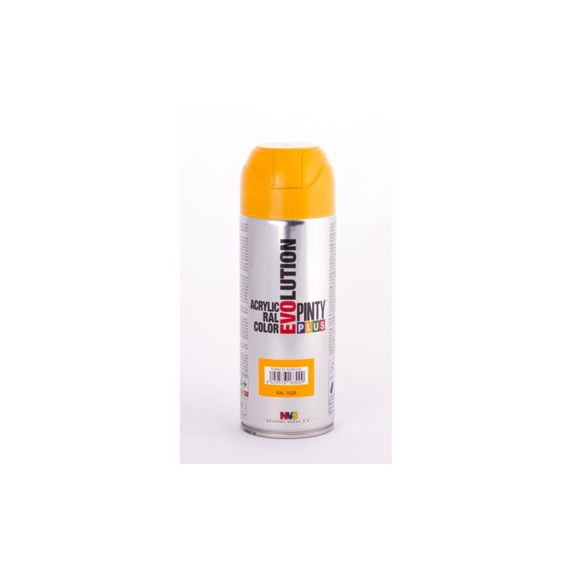 PINTURA SPRAY PINTY PLUS AMA. BRILL.RAL 1028 520ML PINTURA SPRAY PINTY PLUS AMA. BRILL.RAL 1028 520ML